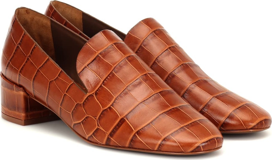 Mercedes Castillo Tillie croc-effect leather pumps