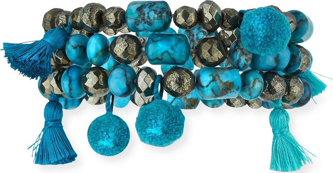 Hipchik Couture Eleanor Set of Three Beaded Bracelets