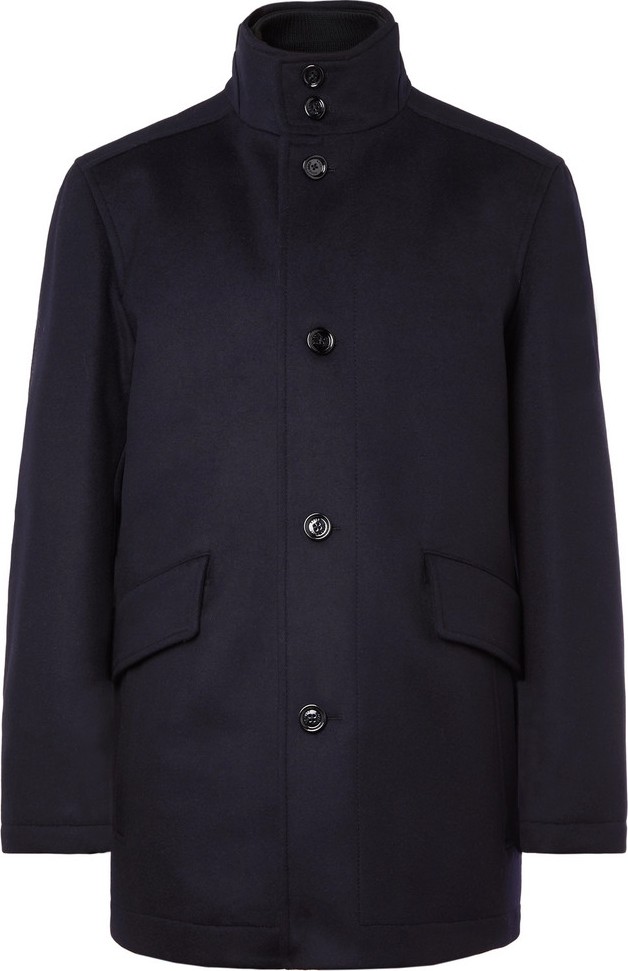 HUGO BOSS Coxton Virgin Wool and Cashmere-Blend Coat with Detachable Liner