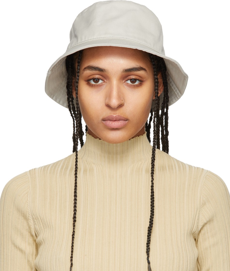 Acne Studios Beige Cotton Canvas Bucket Hat