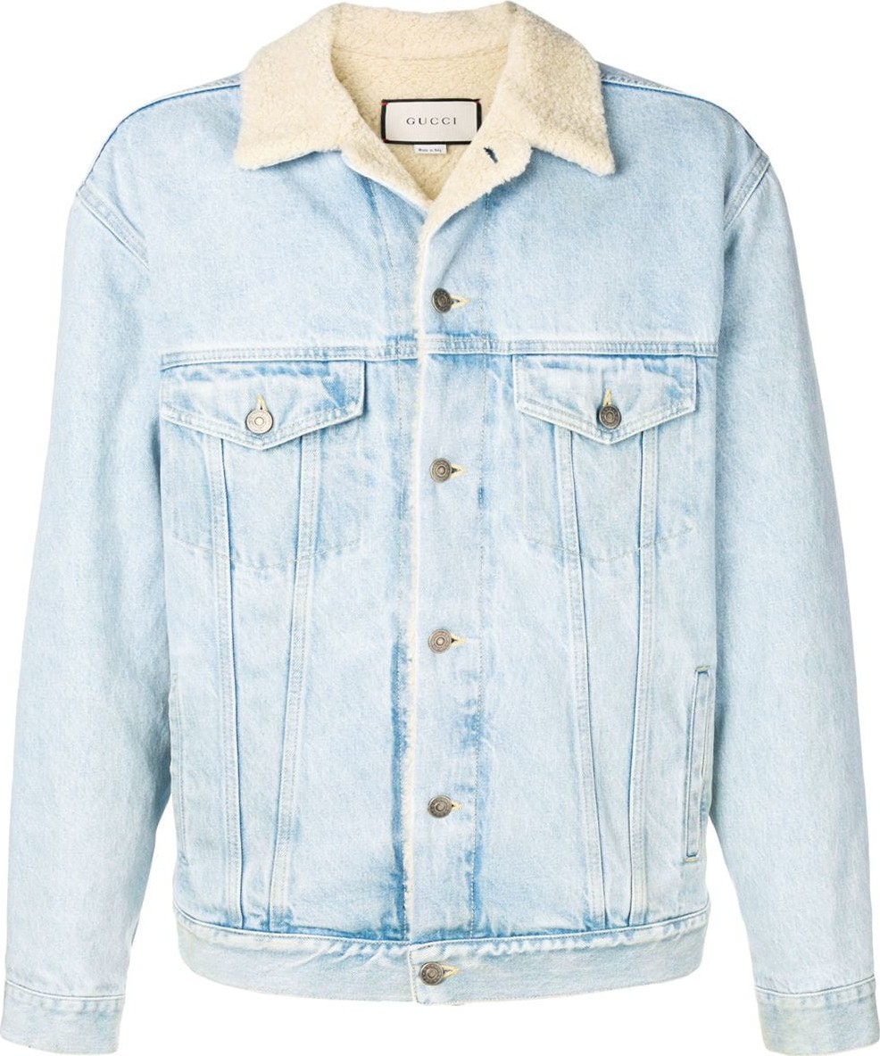 Gucci Paramount print denim jacket