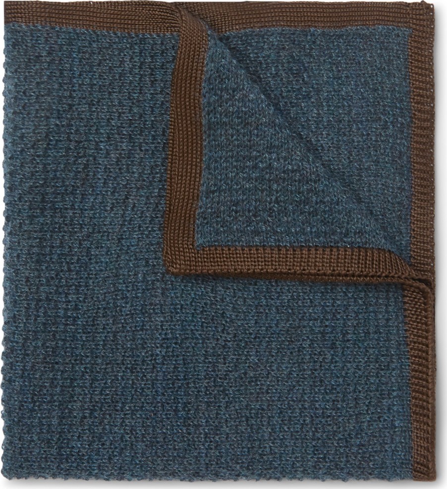 Brioni Cashmere and Silk-Blend Pocket Square