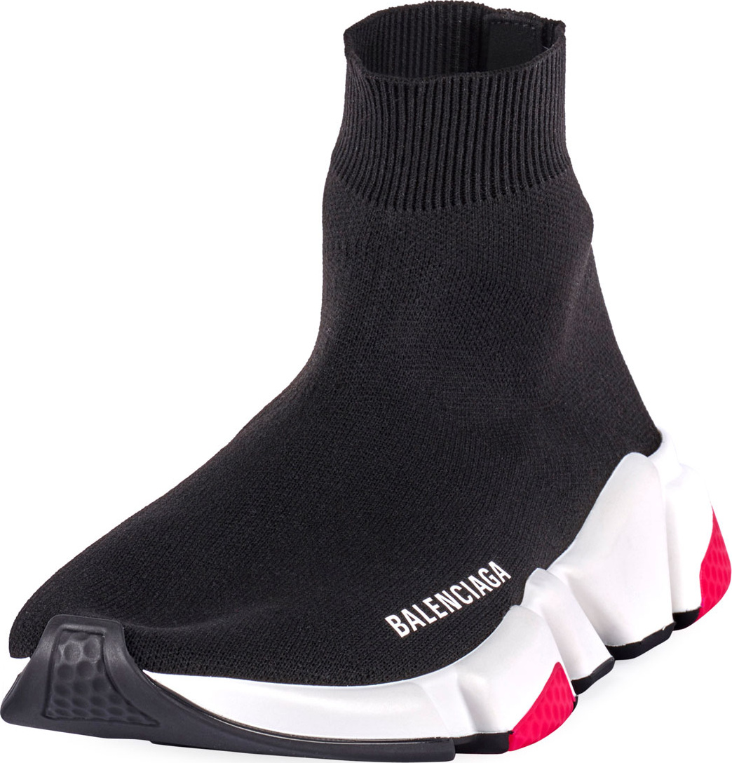 Balenciaga Speed High-Top Stretch Sock Sneaker