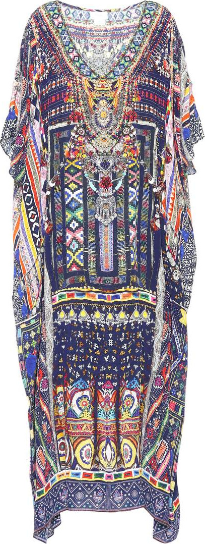 Camilla Printed silk kaftan