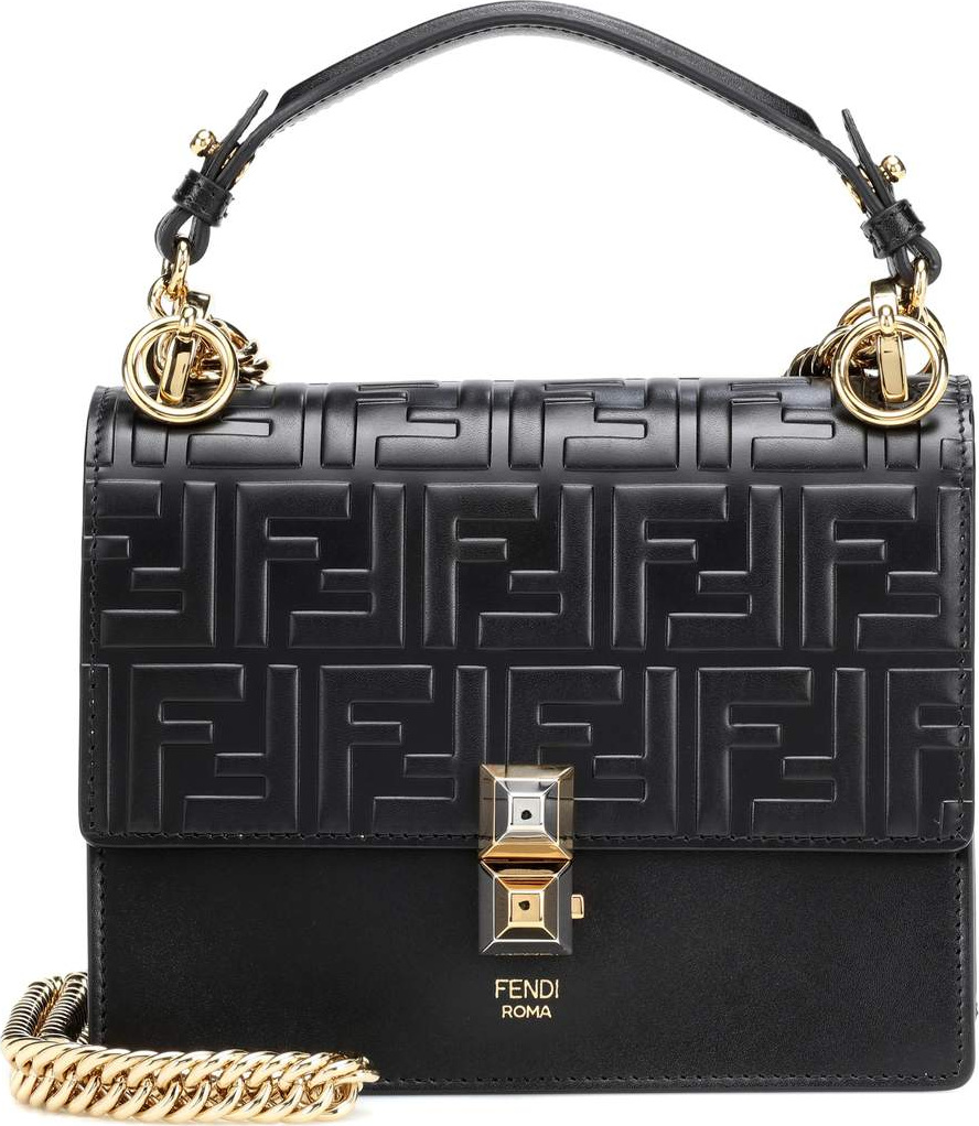 Fendi Kan I Small leather shoulder bag