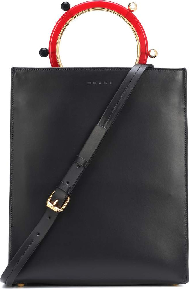 Marni Pannier leather tote