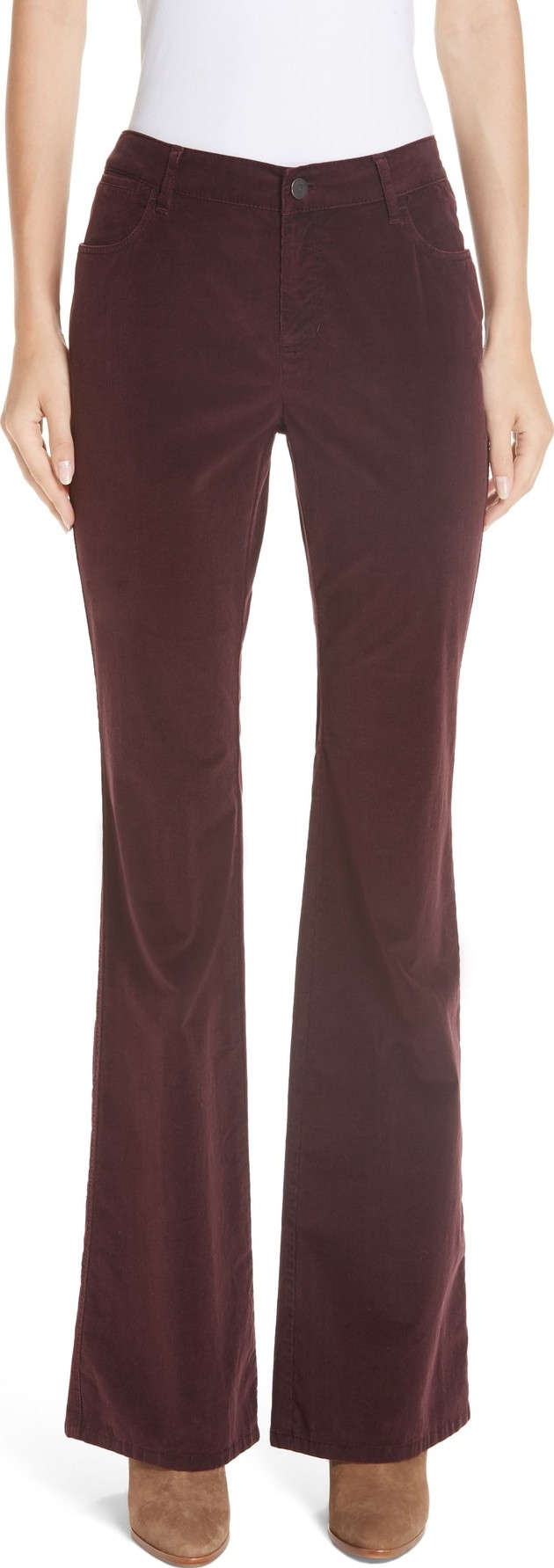 Lafayette 148 New York Flare Leg Corduroy Pants