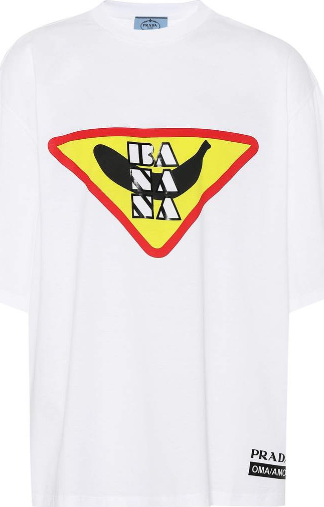 Prada Printed cotton T-shirt