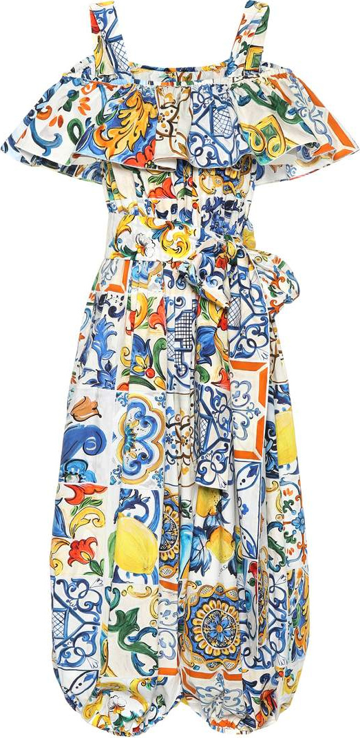 Dolce & Gabbana Majolica-print cotton jumpsuit
