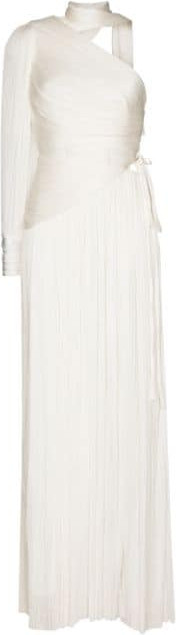 MARIA LUCIA HOHAN - Raveena one-shoulder pleated silk gown