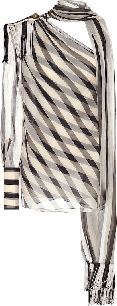 Monse Striped silk top