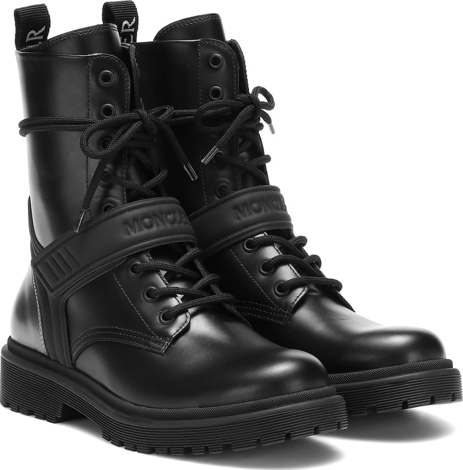 Moncler Calypso leather ankle boots