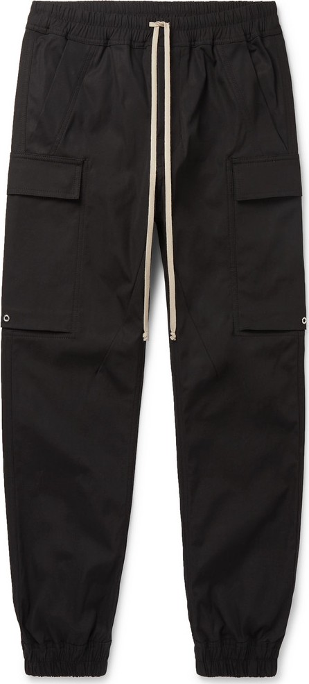 Rick Owens Slim-Fit Stretch-Cotton Cargo Trousers