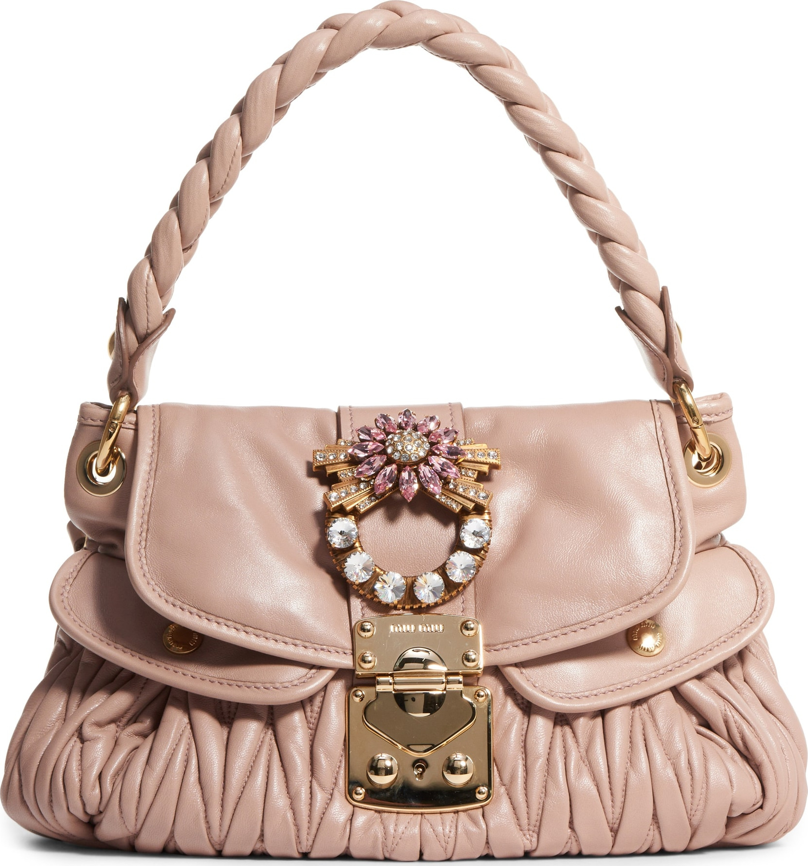 Miu Miu Matelassé Leather Shoulder Bag
