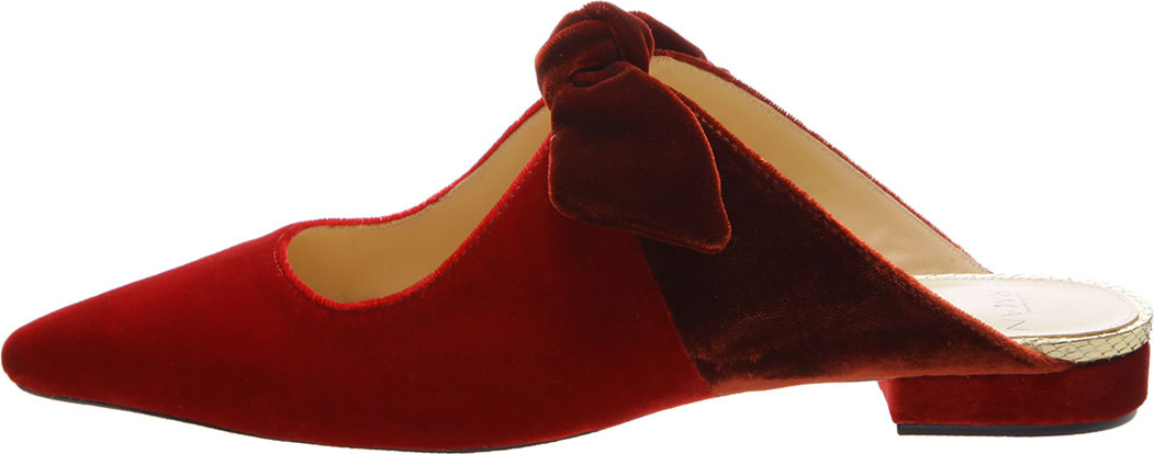 Alexandre Birman Evelyn Flat Mules with Clarita Bow