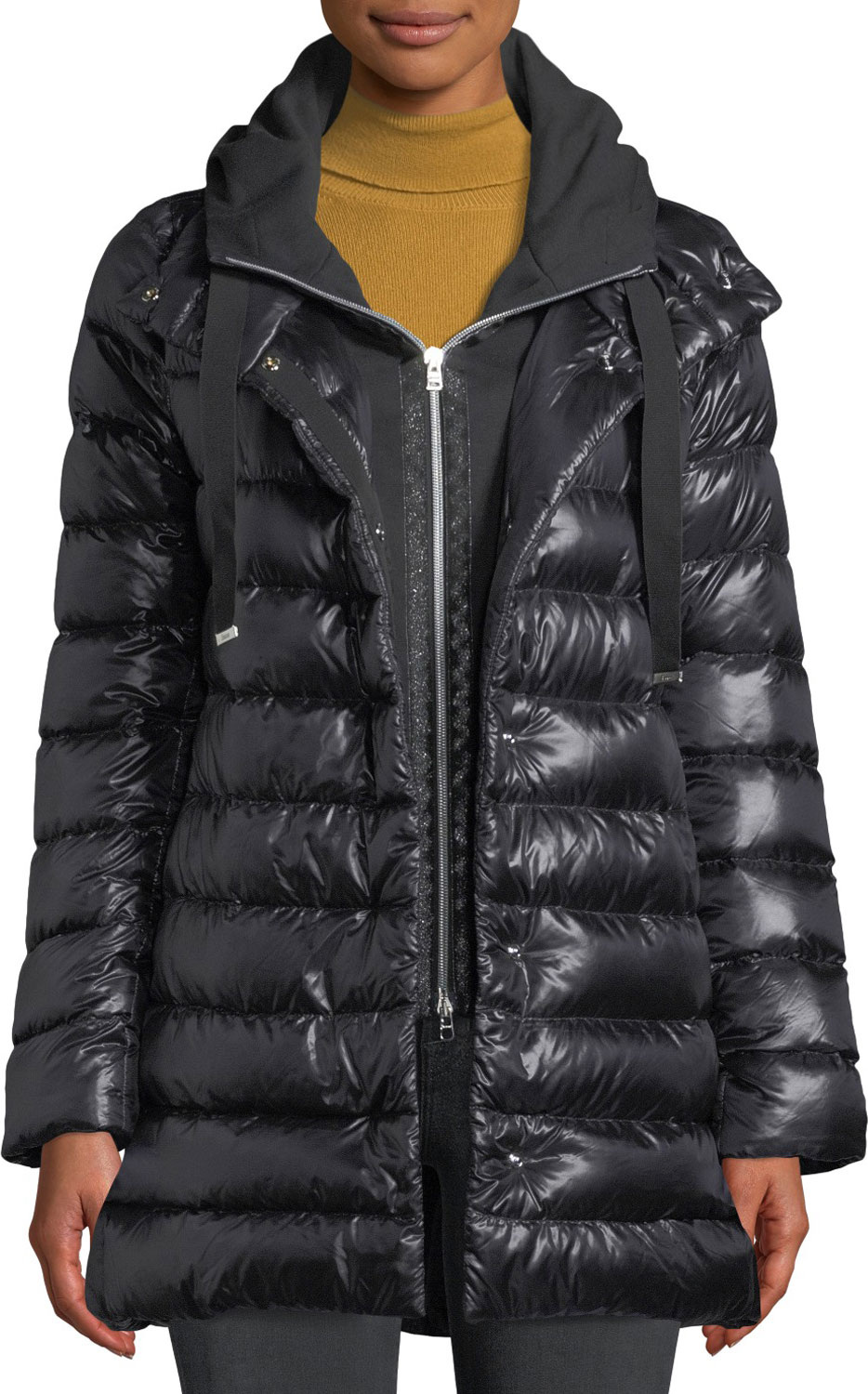 Herno Puffer Coat w/ Removable Fleece Underlay