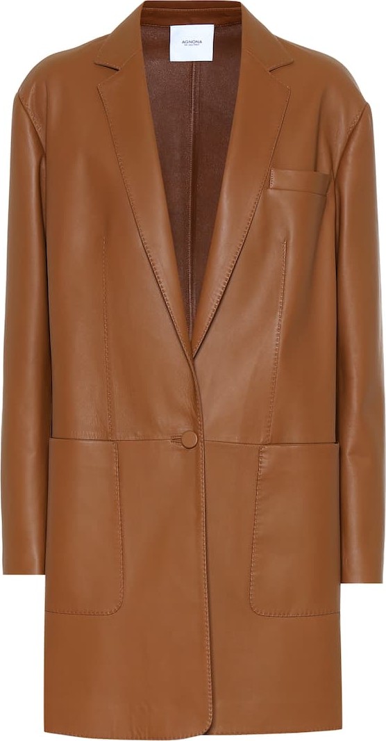 Agnona Leather coat