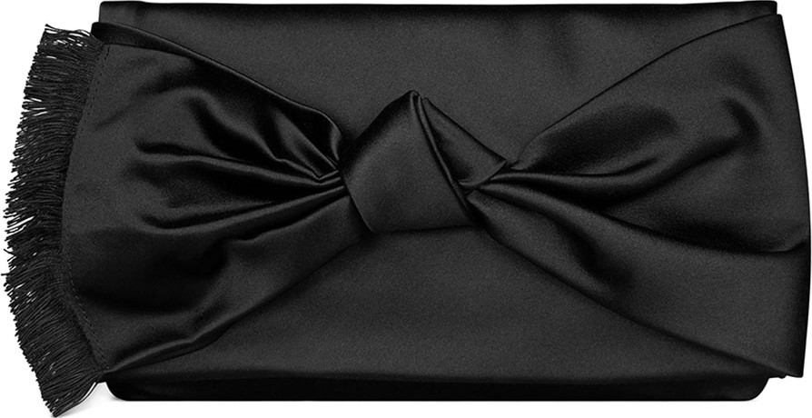 Tory Burch Eleanor Satin Bow Clutch Bag