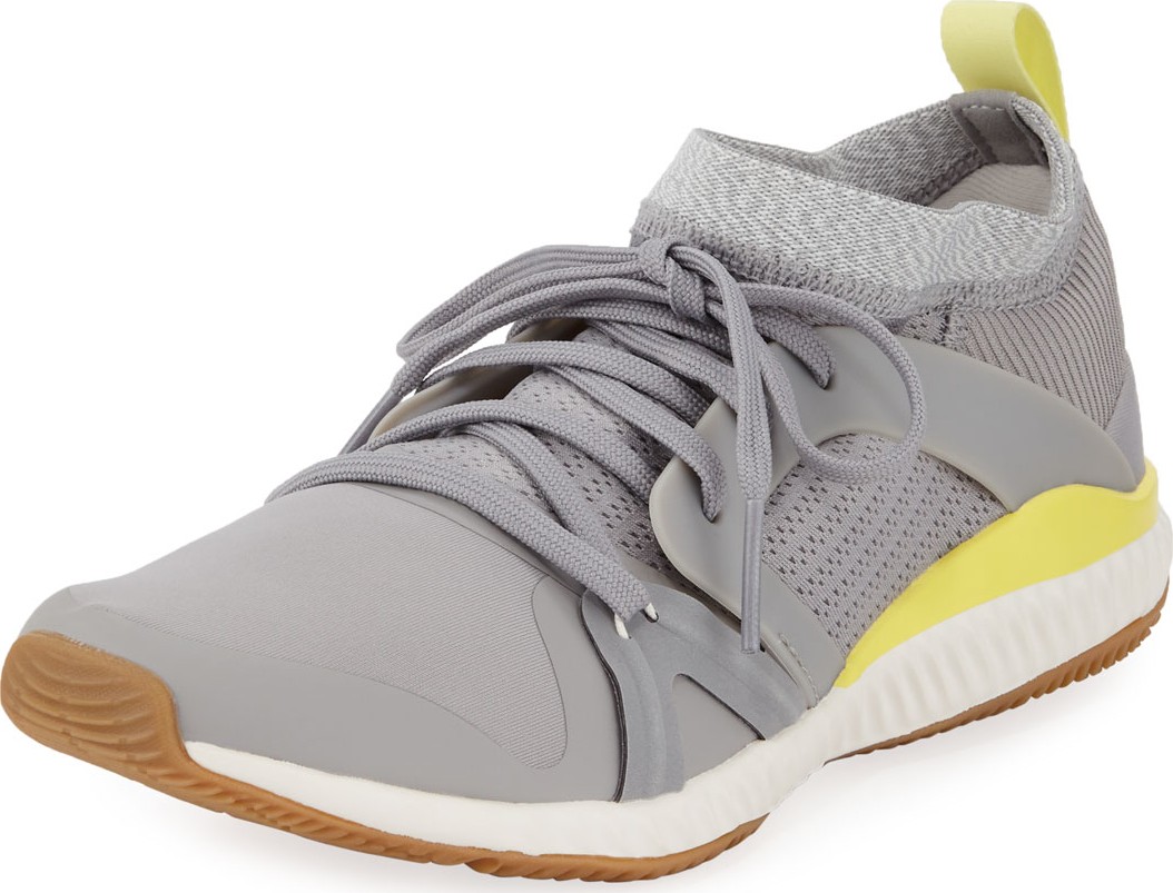 Adidas By Stella McCartney Crazy Train Pro Lace-Up Sneakers, Gray