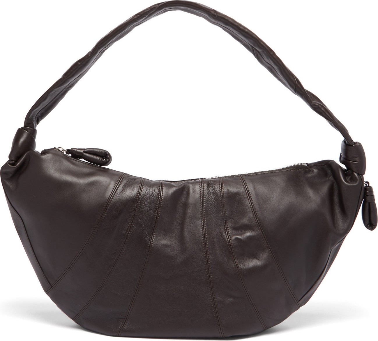 Lemaire Croissant large panelled leather cross-body bag