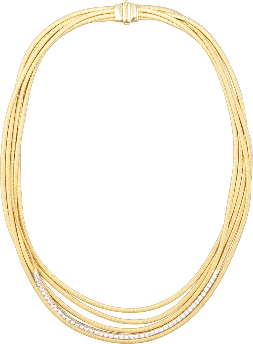 Marco Bicego Diamond Cairo 18k Five-Strand Necklace