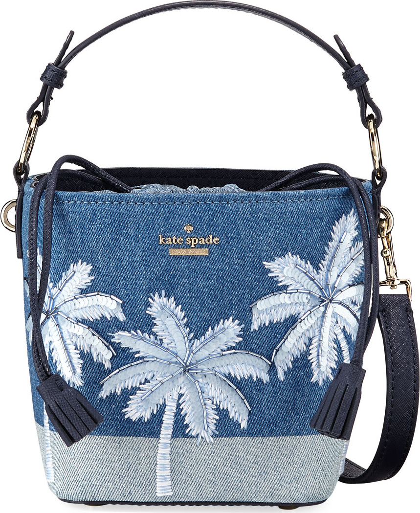 Kate Spade New York california dreaming denim pippa bucket bag
