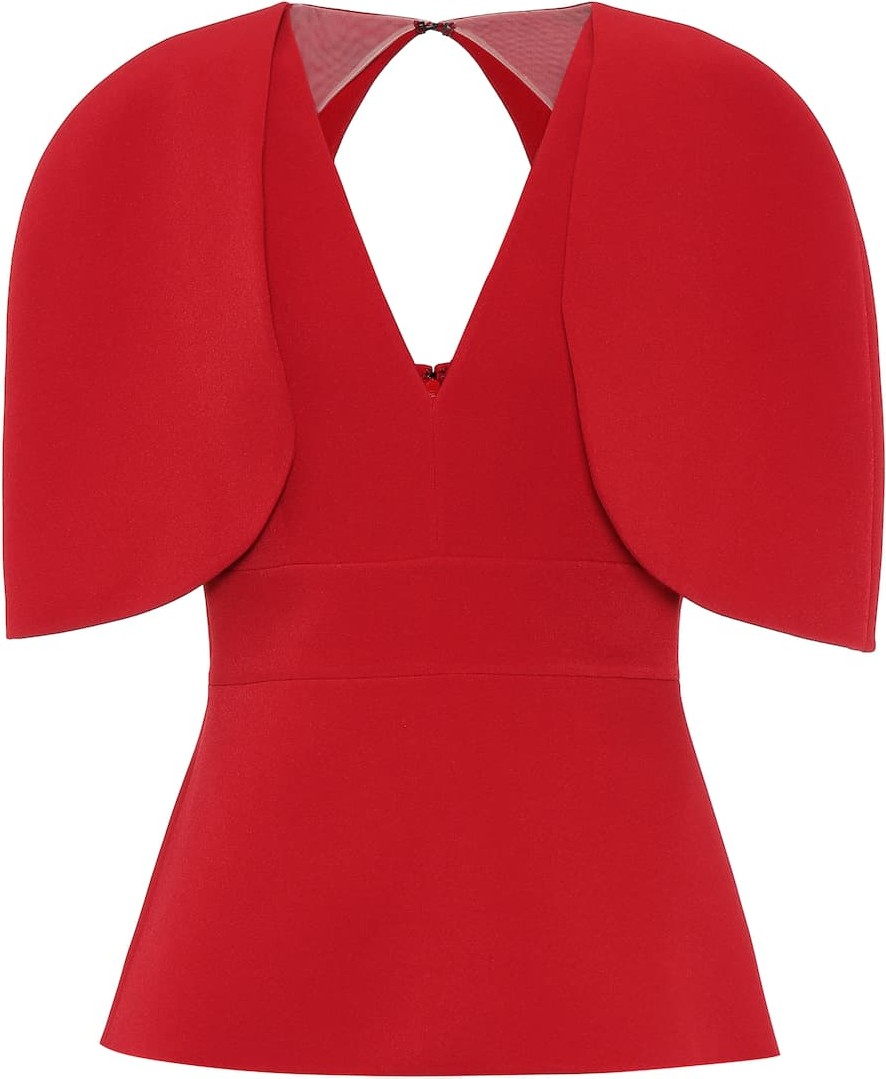 Safiyaa Stretch-crêpe top