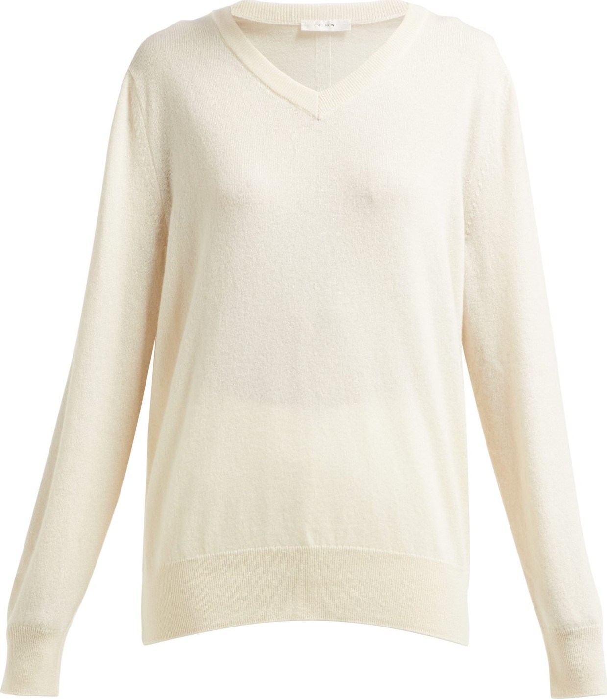 THE ROW Maley V-neck cashmere sweater