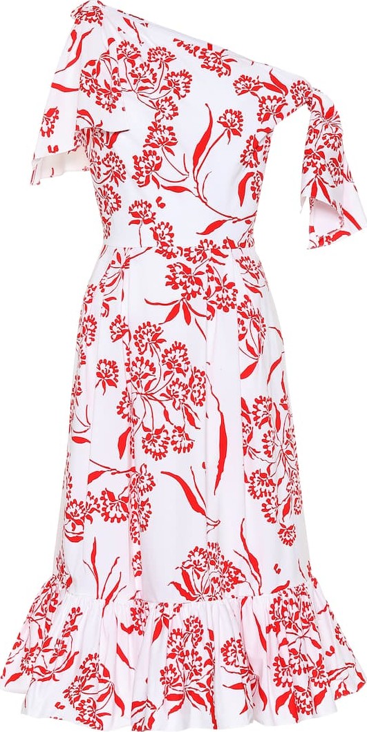 Carolina Herrera Printed stretch cotton dress