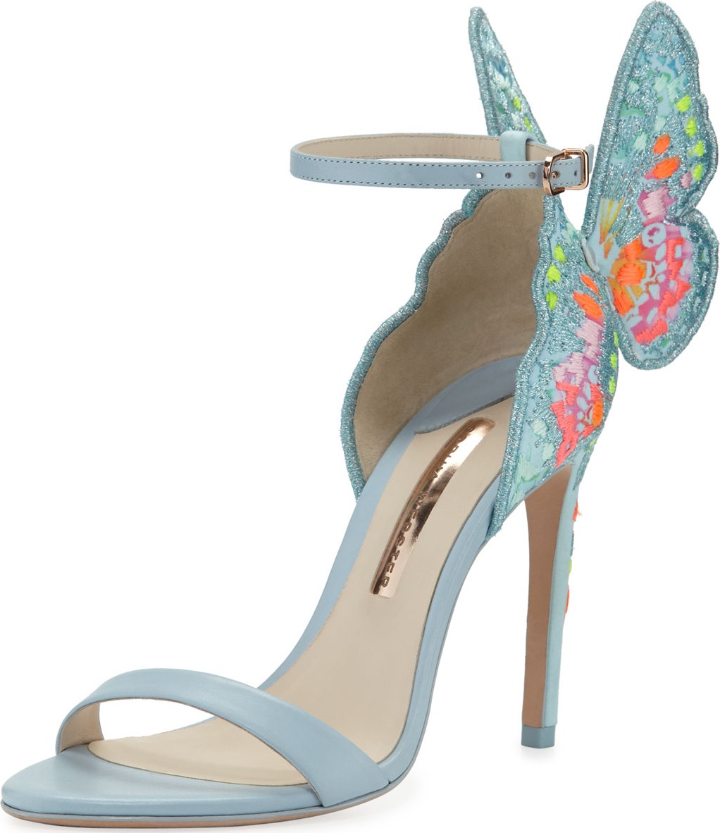 Sophia Webster Chiara Embroidered Butterfly Sandals