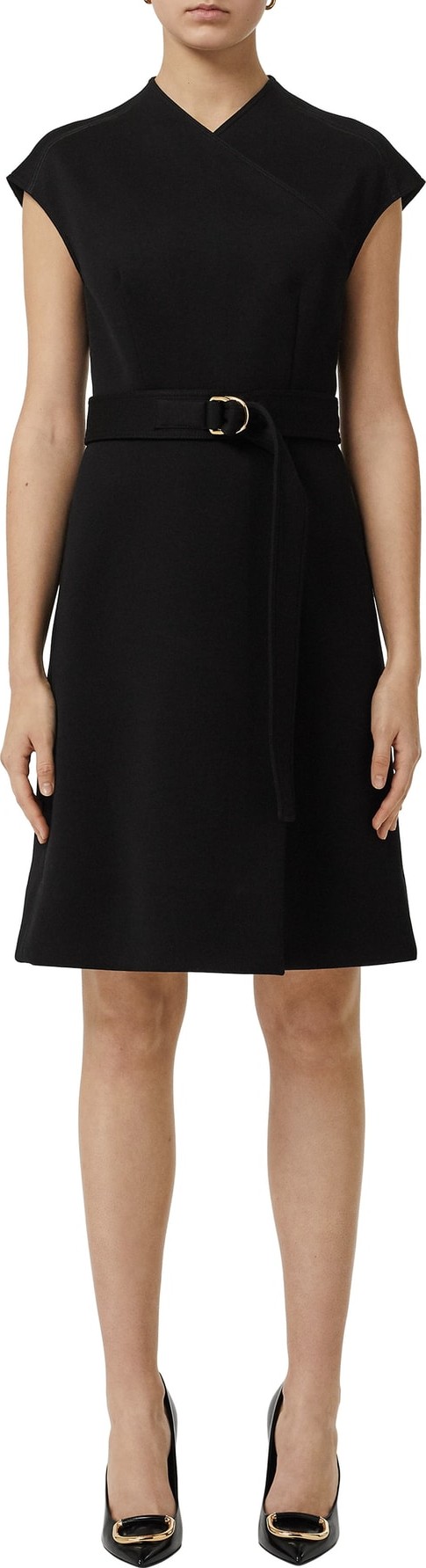 Burberry London England Dulsie D-Ring Detail Bonded Jersey Dress