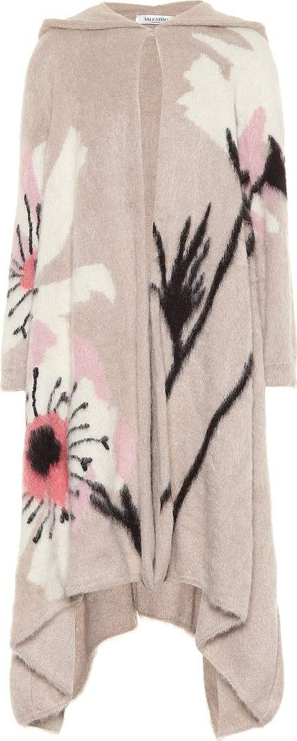 Valentino Embellished mohair-blend coat