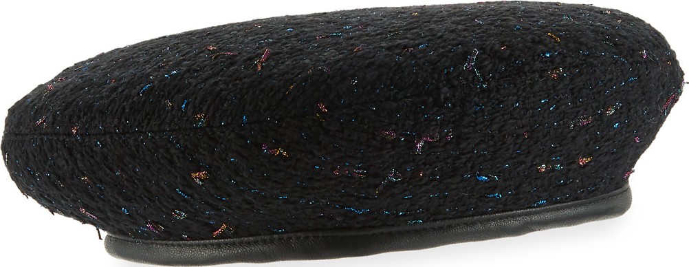 Eugenia Kim Cher Metallic Textured Beret