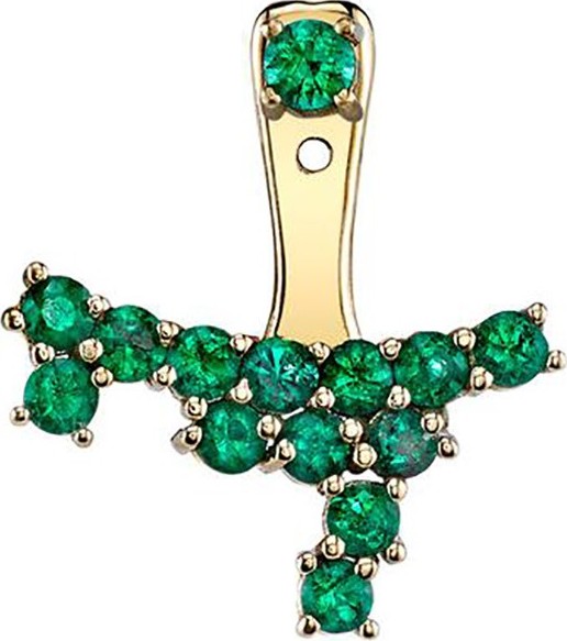 Anita Ko emerald ear cluster