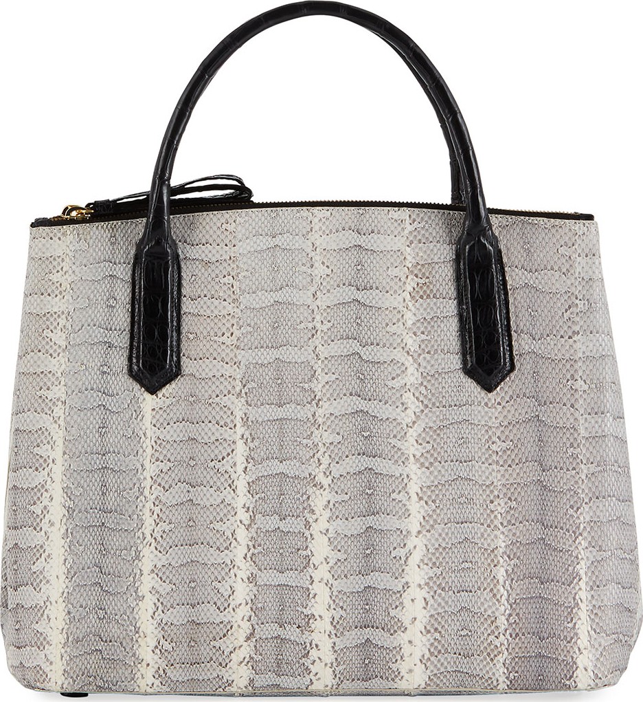 Nancy Gonzalez Nyx Medium Zip Crocodile Tote Bag