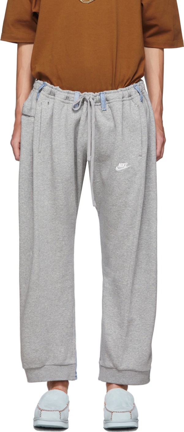 Bless Grey & Blue Overjogging Jean Lounge Pants