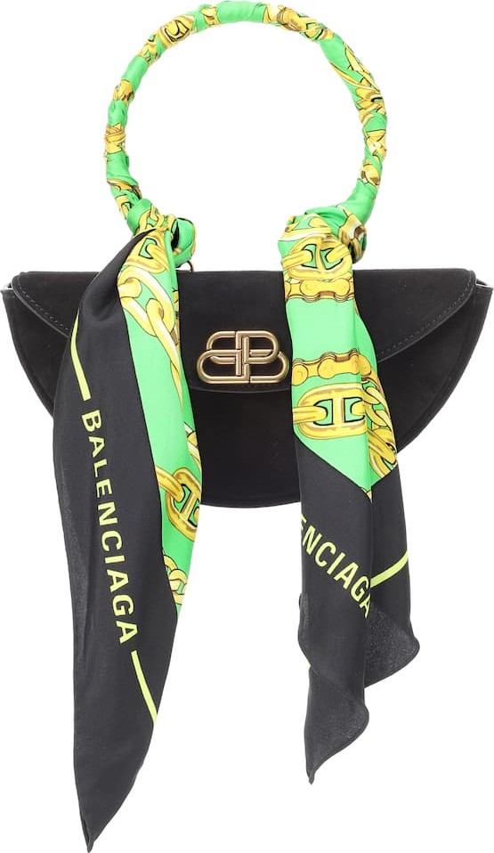 Balenciaga Opera M suede tote