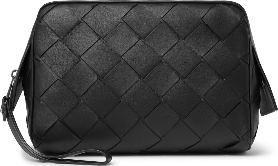Bottega Veneta Intrecciato Leather Wash Bag
