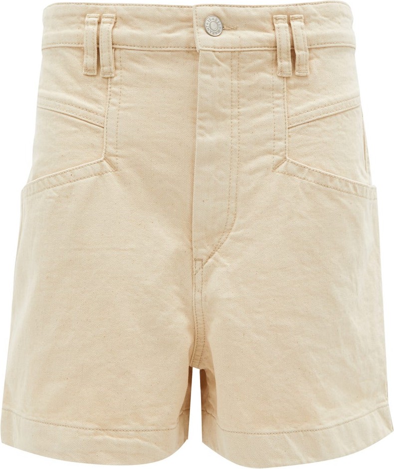 Isabel Marant Esquia high-rise cotton shorts