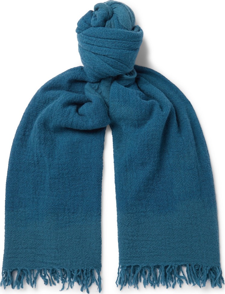 Massimo Alba Fringed Cashmere Scarf