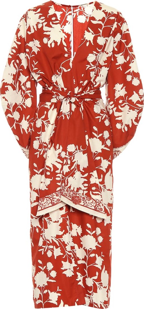 Johanna Ortiz Asian Bloom cotton shirt dress