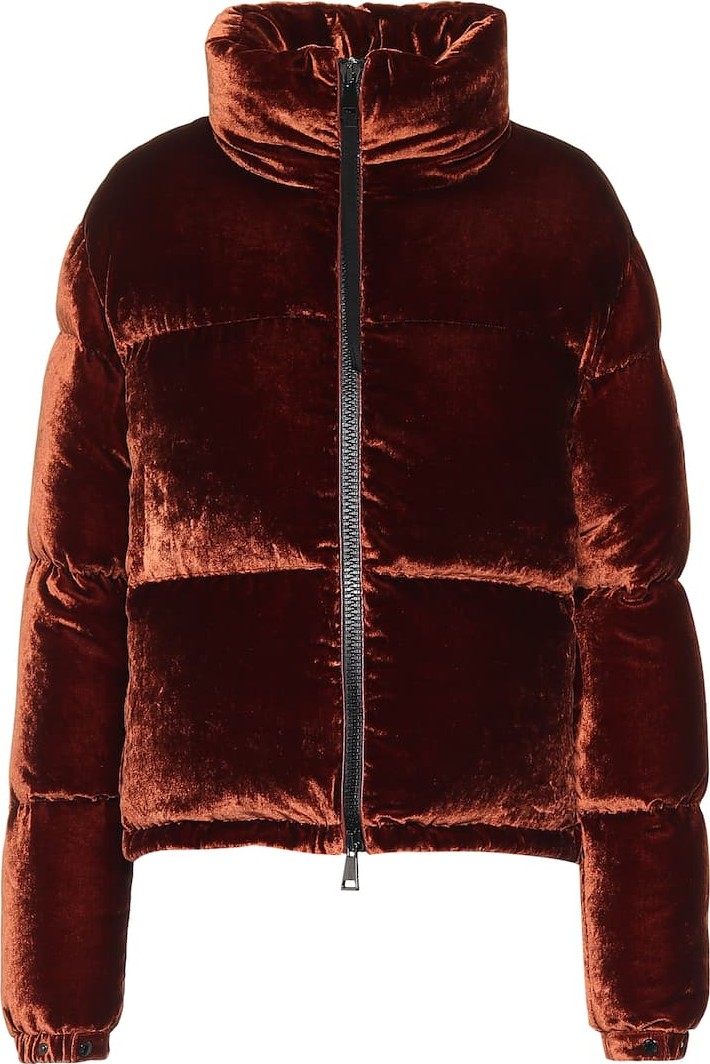 Moncler Rimac velvet puffer jacket