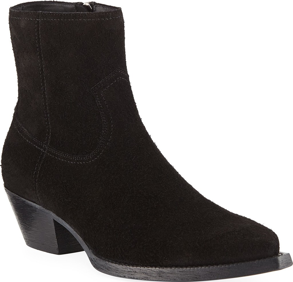 Saint Laurent Men's Lukas Western Suede Boots