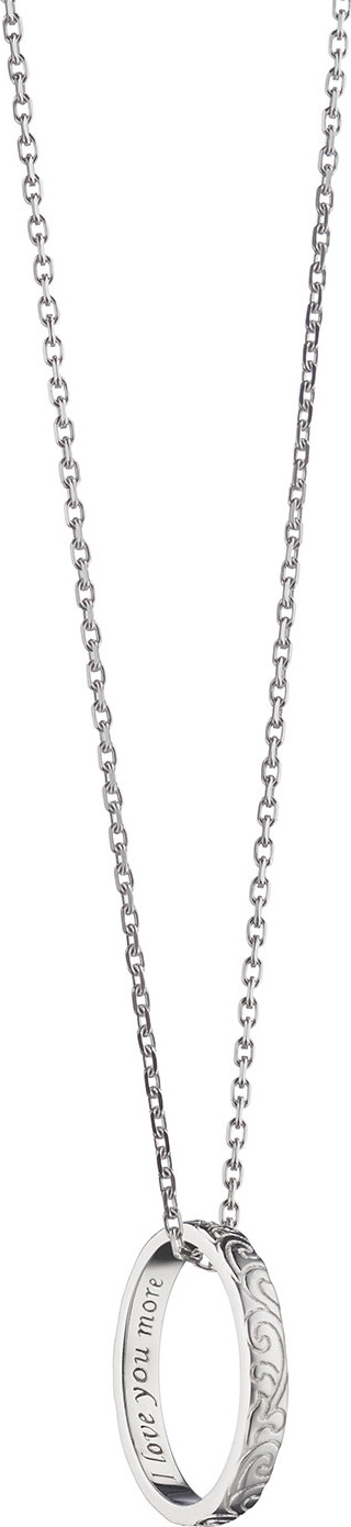 Monica Rich Kosann I Love You More Engraved Poesy Ring Necklace