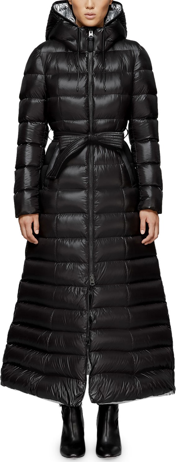 Mackage Calina Long Puffer Coat w/ Belt