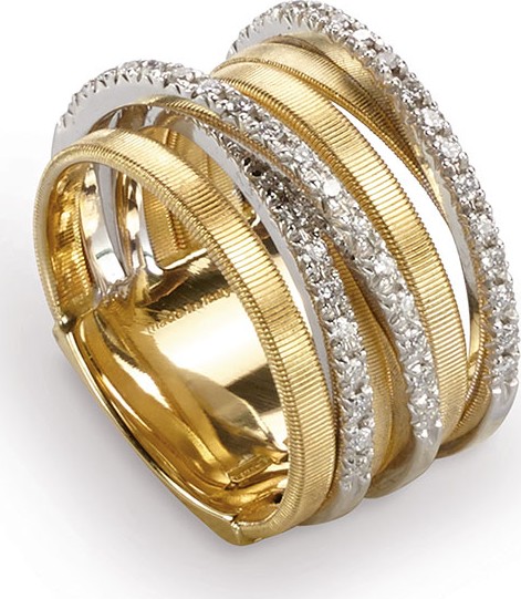 Marco Bicego Goa Seven-Row Ring with Diamonds