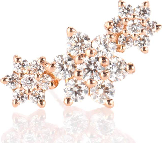 Maria Tash Diamond Flower Garland 18kt gold and diamond earring