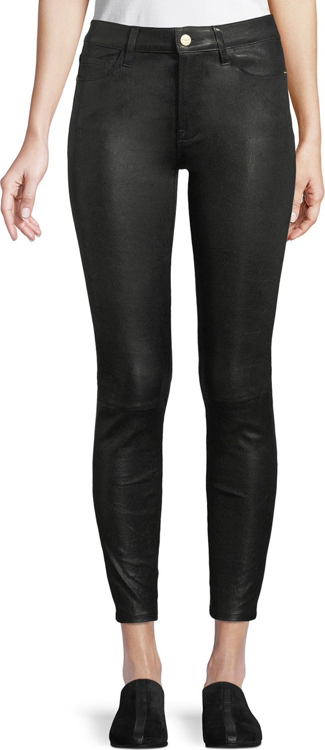 FRAME DENIM Le High Skinny Leather Pants