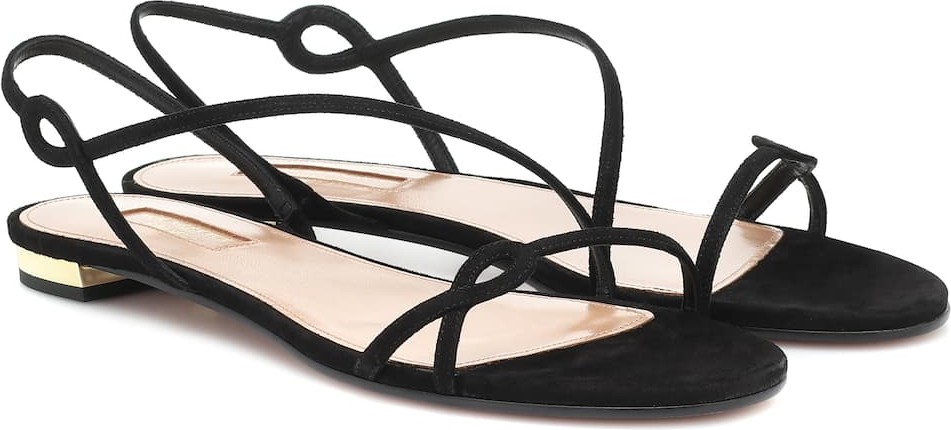 Aquazzura Serpentine suede sandals