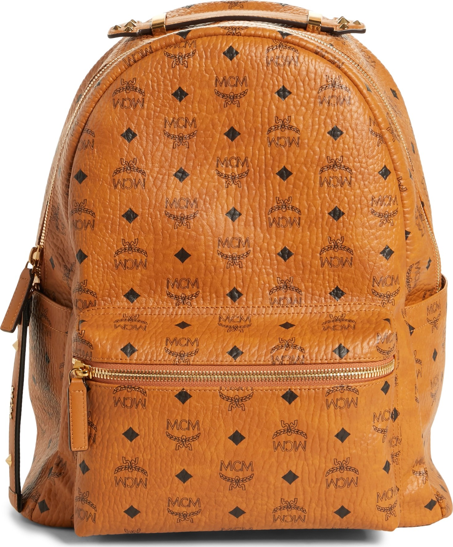 MCM Stark Coated Canvas Backpack